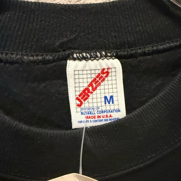 Rare Vintage Jerzees Black and Gold Vandals Crewneck Sweater Size M - Picture 2 of 4